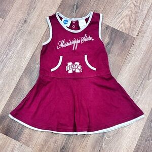 NCAA Mississippi State Cheerleader Dress Bulldogs Athletic Football Size 4T